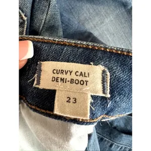 madewell Curvy Cali Demi-Boot Crop Jeans size 23 Blue thumbnail 9