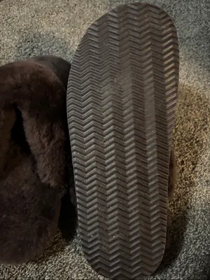 BearPaw Brown Suede Shearling Lined Women's Slippers thumbnail 3