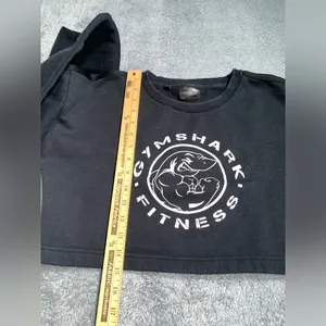 Gymshark Black Cropped Sweatshirt small thumbnail 9