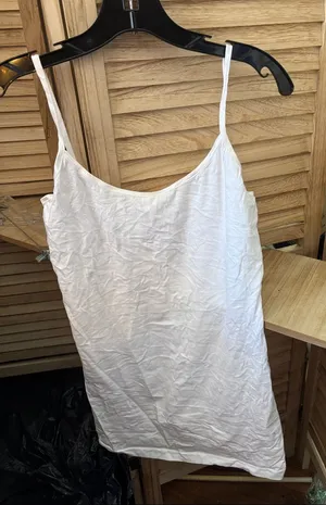 Simple White Stretch Strap Cami Medium thumbnail 1