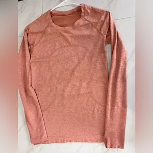 Lululemon Swiftly Tech Long Sleeve 2.0 Size 6 In Pink Savannah/Pink Mist thumbnail 3