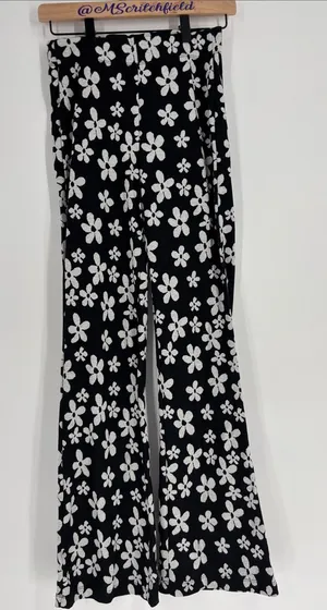 Urban Outfitters Floral Flare Pants small thumbnail 1