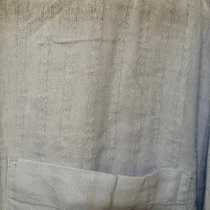 American Eagle Light Blue Textured Stripe Oversized Button Down Shirt XL 6246 thumbnail 5