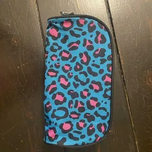 Vibrant Blue and Pink Leopard Print Bag thumbnail 1