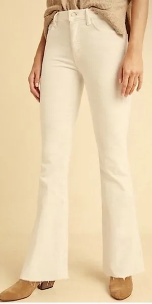 Mother The‎ Weekender Fray Jeans Women’s Size 25 Mid Rise Flare Play Date Casual thumbnail 1