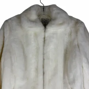 Ann Taylor LOFT Faux Fur Short Jacket White Size 4P thumbnail 5
