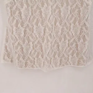 Y2K Lace Babydoll Cami Tank Top Womens Size L White Tan Coquette Fairy Layering thumbnail 4