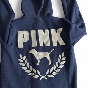 Women’s Pink Victoria Secret Thick Zip Up Hoodie Jacket Small thumbnail 5