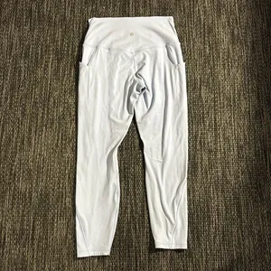 Lululemon Align Legging High Rise With Pockets 25" Double Lined Pastel Blue Nulu thumbnail 2
