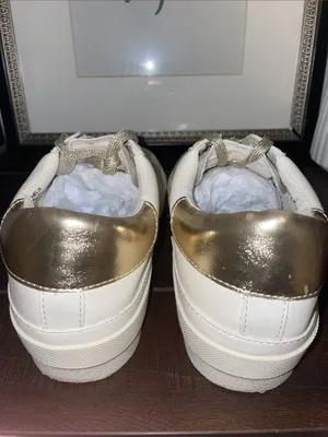 DV Dolce Vita Helix Leather Sneakers Dusty Gold Size 9.5 thumbnail 8