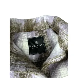 Bagatelle Collection Plaid‎ Shacket XS Brown Purple Button Up Cabincore Jacket thumbnail 4