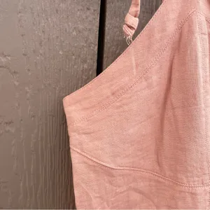 Aerie Womens Dress Orange Sleeveless Button Front Linen Tie Straps Size XL thumbnail 6