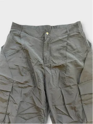 Size L (Tall) Halara Mid Rise Button Zipper Wide Leg Baggy Casual Cargo Pants thumbnail 5