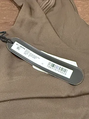 NIKE X SKIMS (G15) Matte Double Strap Scoopbra | Color Dark Sepia | Size M thumbnail 10