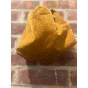 Merit Womens Yellow Corduroy Open Tie Strap Tote Bag 90s style thumbnail 7