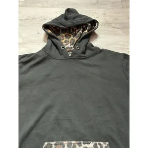 Cotton On Women's Leopard Animal Print Pullover Hoodie Pockets Size L A4-0009 thumbnail 3