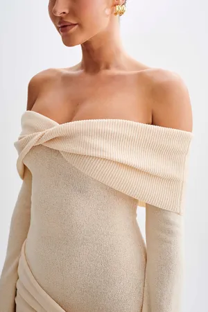 Meshki Off-The-Shoulder Knit Mini Dress thumbnail 3