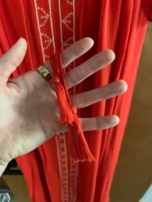 Roolee floral red maxi dress  thumbnail 4
