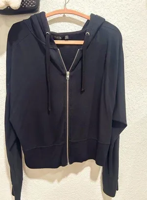 Athleta Women's Black Zip-Up Jacket thumbnail 1