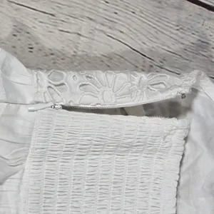 J. Crew Jessie Eyelet Smocked Peplum Top White Cotton‎ Size S NWT BR650 thumbnail 5