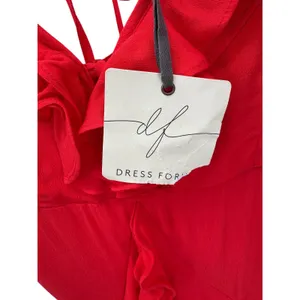 NWT Dress Forum‎ Los Angeles Red Ruffle Mini Dress Party Cocktail Size M thumbnail 6