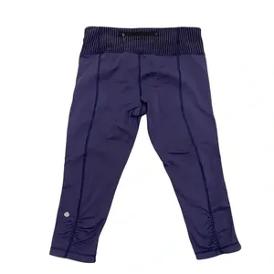 Lululemon Race With Grace Crop leggings in Cadet Blue/Purple Activewear Size 8 thumbnail 2