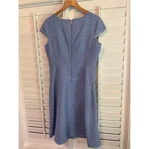 9 & Co Blue And White‎ Tweed Dress Size 12 thumbnail 2