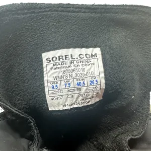 Sorel Explorer Joan Suede Boots Lace-Up Waterproof Weather‎ Black Size US 9.5 thumbnail 13