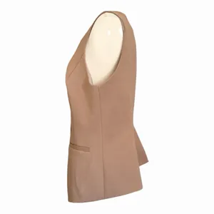 OGL Coffee Brown Longline Button Front Tailored Vest NWT Medium Menswear thumbnail 7