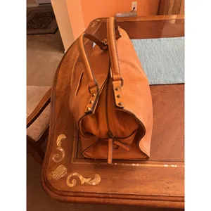 C & C California Leather Bag Satchel Crossbody Tote Womens Bag British Tan thumbnail 8
