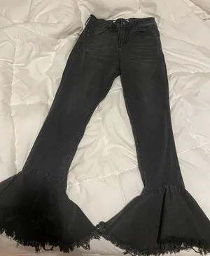 Hidden Jeans Black bell bottom jeans thumbnail 1