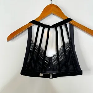 For Love and Lemons Skivvy Collection‎ Black Bralette Size Small thumbnail 2