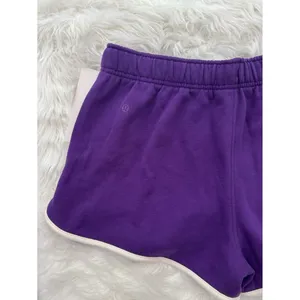 Lululemon Scuba Mid-Rise Oversized Shorts 3" College Purple Light Ivory Large thumbnail 6
