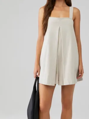 Free People Nichola Romper in Pumice Stone size Small NWT thumbnail 6