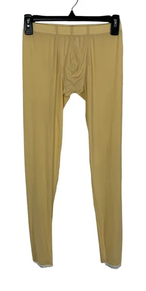 Vanskoos Pajama Pants Medium Yellow Stretch Lounge‎ Soft Sleep thumbnail 1