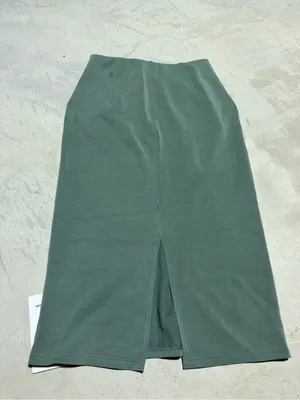 Lululemon NWT softstreme hr midi skirt Grey eucalyptus 6 MSRP$98 thumbnail 7