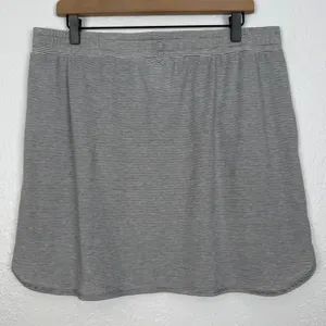 Toad & Co Women's Swifty Trail Skirt Grey Stripe Size XL thumbnail 2