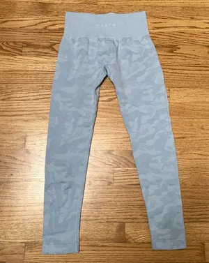 NVGTN Seamless Blue Camo Leggings thumbnail 1