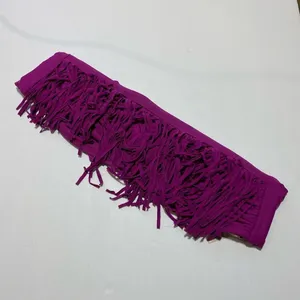 L*Space Fringe‎ Bandeau Bikini Top Fuschia thumbnail 5