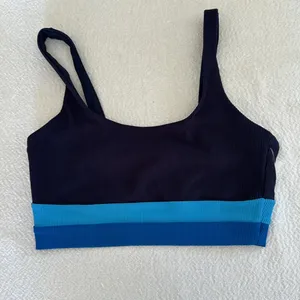 Beach Riot Heidi Bikini Top Marine Colorblock, Size Large , $98 thumbnail 5