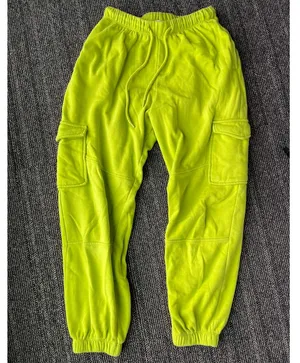 Lime green sweatpants thumbnail 1