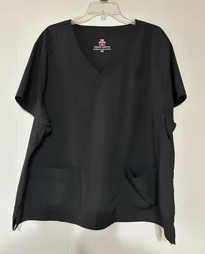 Natural Uniform Black Scrub Set Size 3X thumbnail 1