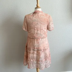 Not so serious silk watercolor dress thumbnail 4