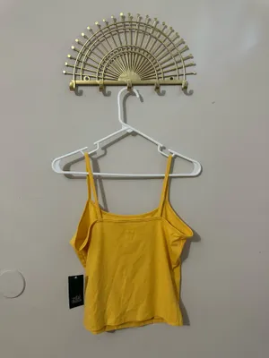 Wild Fable Sporty Season Yellow Tank Top thumbnail 3