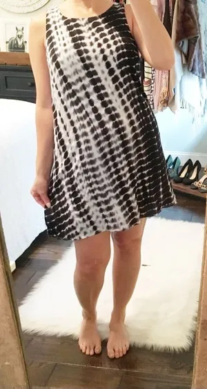 Hot & Delicious large tie die shift lounge dress thumbnail 1