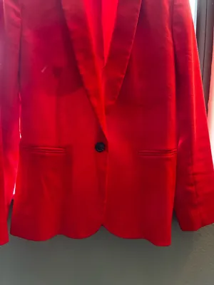 J.Crew Blazer Orange Red Sweater thumbnail 3