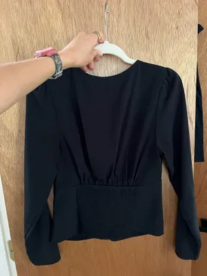 Abercrombie and fitch long sleeve front tie detailing top thumbnail 7