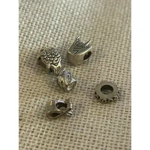 A502 charm bracket silver plated 5 pcs Gray thumbnail 2