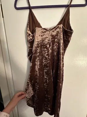 Forever 21 Vintage Y2K Velvet Slip Ruched Mini Dress Mauve V-Neck Bodycon nwt med thumbnail 4