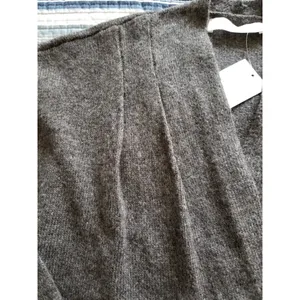 ASTR The Label Long Sleeve Faux Wrap Wool Blend Sweater Top Gray Size S thumbnail 6